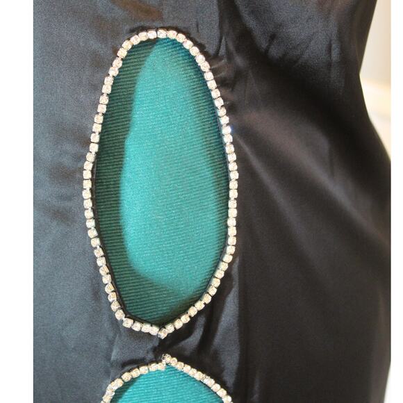 White Fox NWT Black Cutout Mini Dress Strapless Clubwear Women Small - Picture 10 of 10